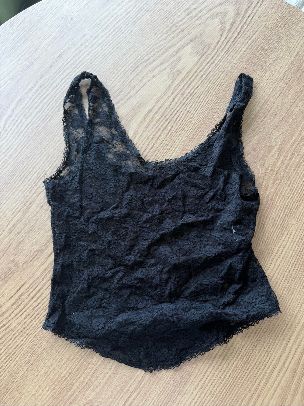 Black Lace Tank Top